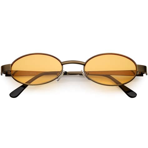 small oval shaped sunglasses